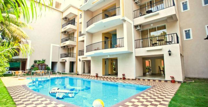 Treehouse Blue Hotel & Serviced Apartments Majorda Exterior photo